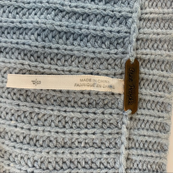 Free People Cropped Chunky Knit Sweater Small - Picture 3 of 4
